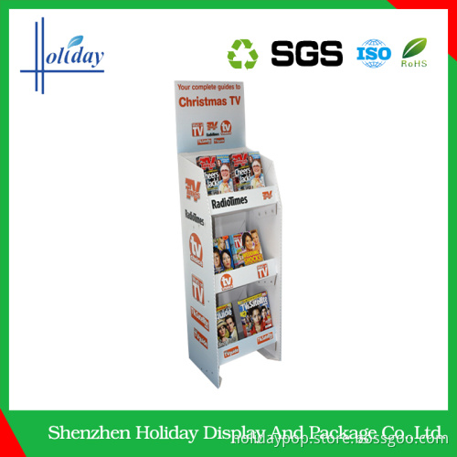 Customized Point of Sale Counter Top Display ,cardboard book /stationery/newspaper/magazine counter display stand